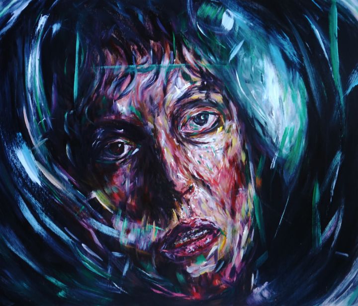 Art of the Day: "Alien Acrylic Painting". Buy at: ArtPal.com/petergraysart?…