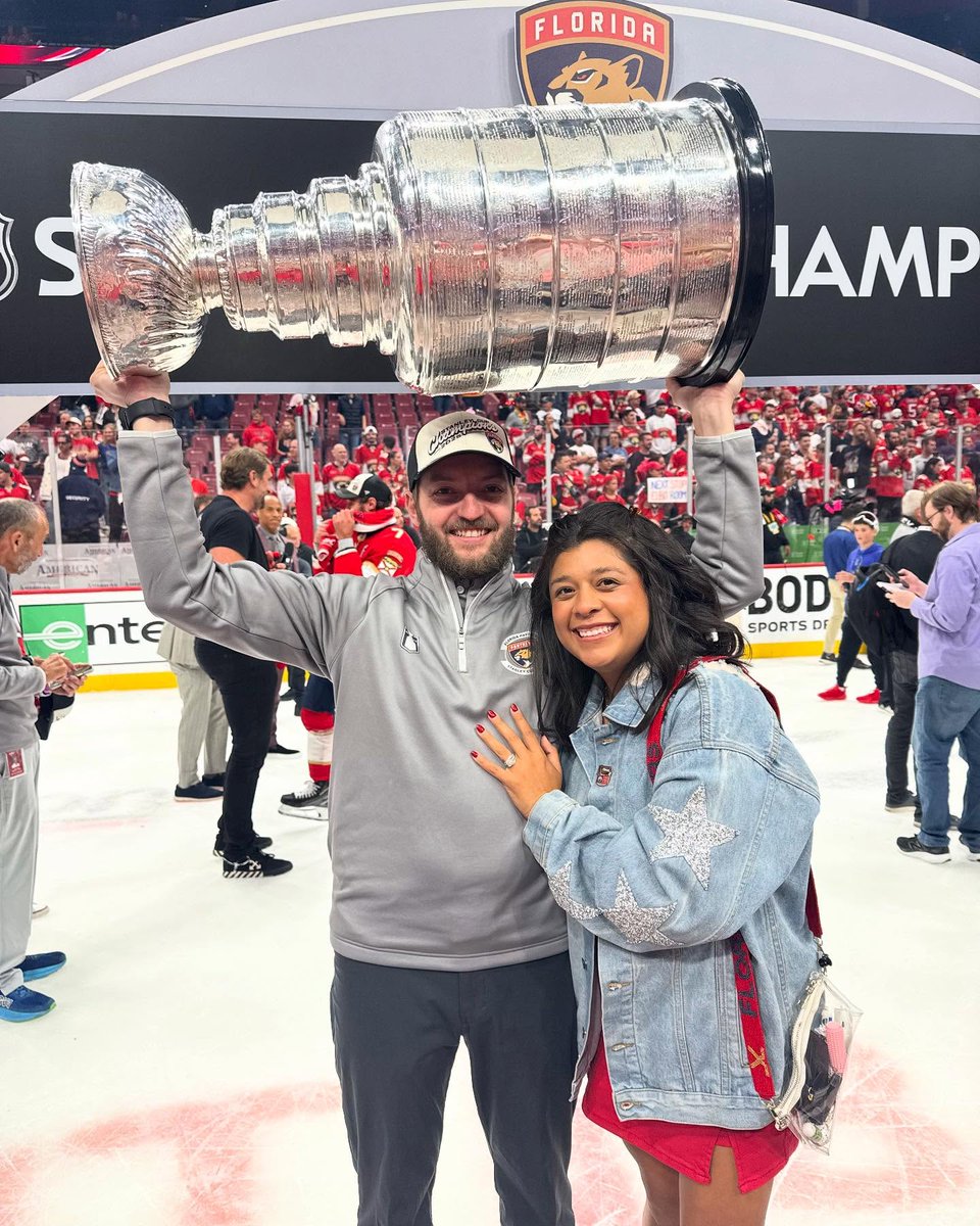 Congrats on back-to-back <a href="/NHL/">NHL</a> #StanleyCup championships for alum Brian Riedel '17, assistant athletic trainer with the <a href="/FlaPanthers/">x - Florida Panthers</a>! 

ICYMI: Read more about Brian in this @uwstevenspoint Alumni feature story: bit.ly/3T17Cn0. #UWSP #athletictraining