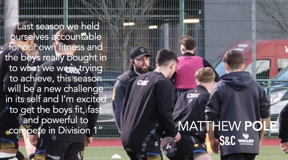 Coaching Team | Matthew Pole - Strength + Conditioning  

We are very lucky to have “ Poley” with us setting incredibly high standards with the teams strength and conditioning.. 🏋

it was our life line on a few occasions last year! 

#NiYwCaerffili #WeAreCaerphilly