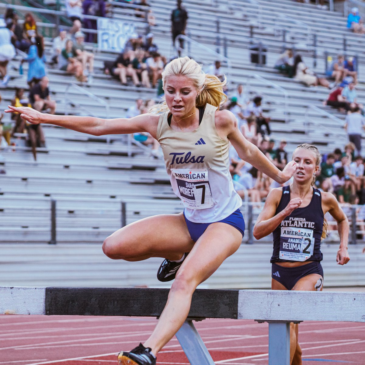 Good luck to Sara Morefield as she takes on the Steeplechase at the USATF U20 Championship tonight!

⏰ 7:33 p.m. CDT
📊 tinyurl.com/yrxezuwk

#ReignCane