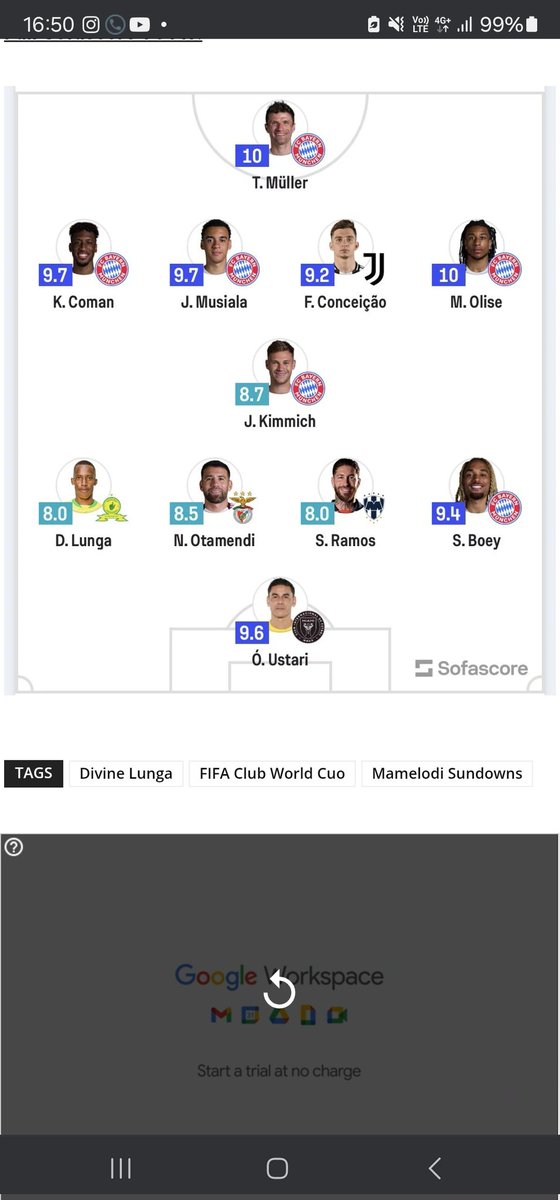 Brighton Mupangavanhu (@bmupangavanhu) on Twitter photo CONGRATULATIONS to Devine Lunga! He is the only African player to make it into the FIFA Club World Cup team of the week after a stellar performance for Sundowns against South Korean outfit Ulsan. <a href="/online_zifa/">Zimbabwe Football Association</a> <a href="/magwizin/">Nqobile Magwizi</a> <a href="/officialzfl/">Zimbabwe Foreign Legion(ZFL)</a> <a href="/Chakariboy/">Sharuko On Saturday</a> <a href="/daddyhope/">Hopewell Chin’ono</a> <a href="/MarawaSportShow/">Marawa Sports Worldwide</a> CONGRATULATIONS to Devine Lunga! He is the only African player to make it into the FIFA Club World Cup team of the week after a stellar performance for Sundowns against South Korean outfit Ulsan. <a href="/online_zifa/">Zimbabwe Football Association</a> <a href="/magwizin/">Nqobile Magwizi</a> <a href="/officialzfl/">Zimbabwe Foreign Legion(ZFL)</a> <a href="/Chakariboy/">Sharuko On Saturday</a> <a href="/daddyhope/">Hopewell Chin’ono</a> <a href="/MarawaSportShow/">Marawa Sports Worldwide</a>