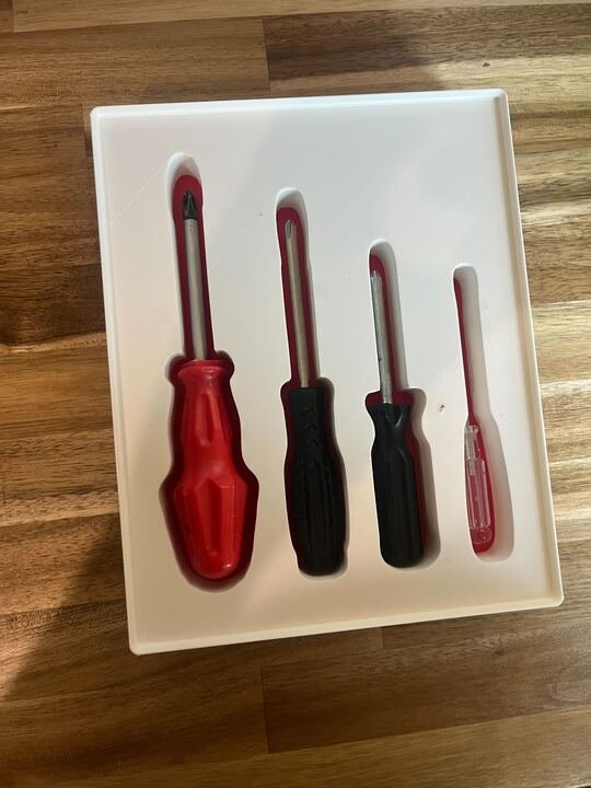 davidliuxyz's tweet image. there&apos;s a great community of folks using gridfinity and wanting to organize their tool drawers so we made tooltrace work with gridfinity without the rigamarole