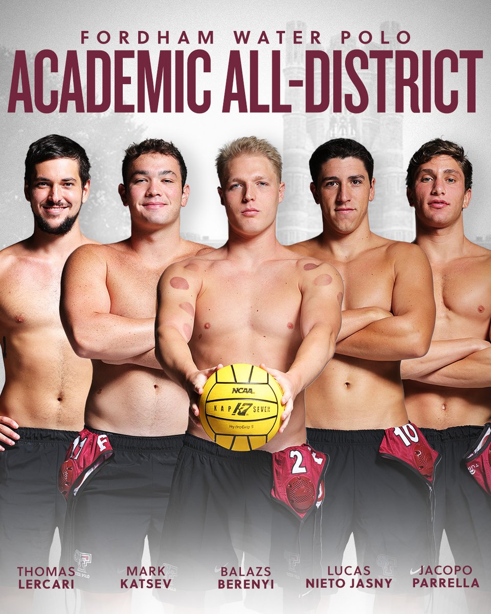 Fordham Water Polo (@fordhampolo) on Twitter photo Congratulations to our five Rams for earning a spot on the <a href="/CollSportsComm/">College Sports Communicators</a> Academic All-District At-Large Team!
π°: fordhamsports.com/news/2025/6/19β¦ Congratulations to our five Rams for earning a spot on the <a href="/CollSportsComm/">College Sports Communicators</a> Academic All-District At-Large Team!
π°: fordhamsports.com/news/2025/6/19β¦