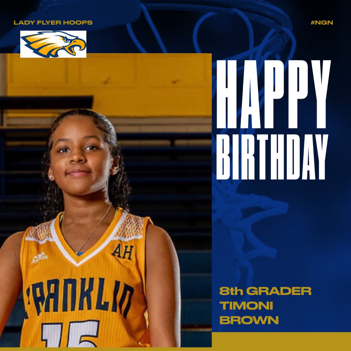 Double Happy Birthday wishes out to Lady Flyer 8th Graders Timya &amp; Timoni Brown! #NGN