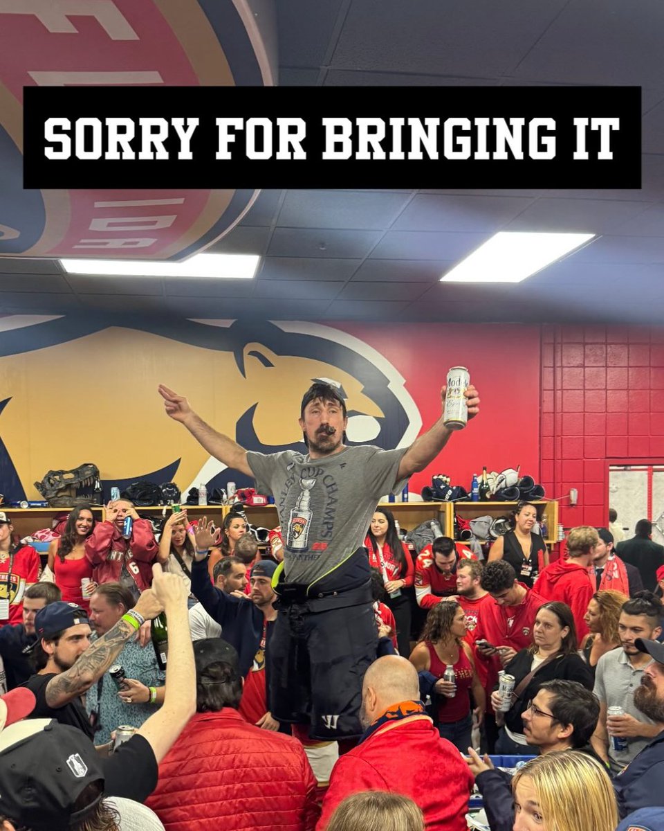 NHL's tweet image. No apologies needed, Brad. 😂 #StanleyCup

(via IG/bmarch63)