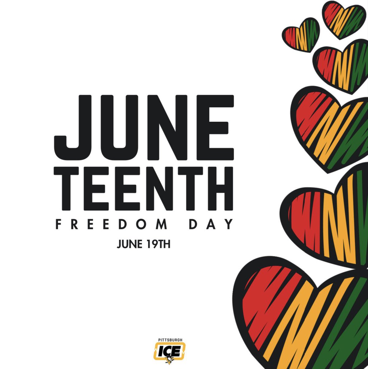 IcePittsburgh's tweet image. Today we honor and recognize Juneteenth โ a day to commemorate the beginning of freedom and celebrate the end of slavery in the United States.