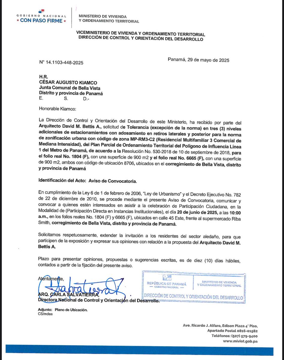 ilicenamalek's tweet image. Si vives en Bella Vista, hay reunión manana a las 10 am para "someter a votación" tolerancia para la construcción de un edificio de 6 pisos de estacionamiento en un área con zonificación que no lo permite. Si pueden, asistan. 

Favor compartir ⚠️