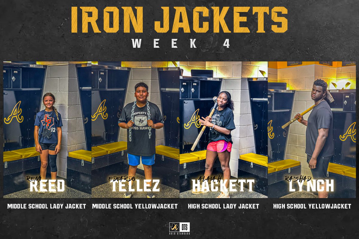 🏋️‍♂️WEEK 4 IRON JACKETS🏋️

#DTS