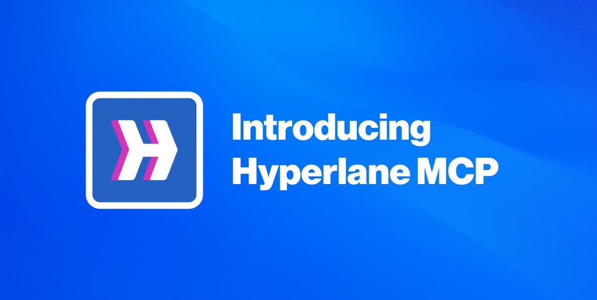 we all have been here.

bridges suck.
wallets don't connect.
you fav tokens can't be bridged.

&gt; introducing <a href="/hyperlane/">Hyperlane ⏩</a> MCP Server

🧵