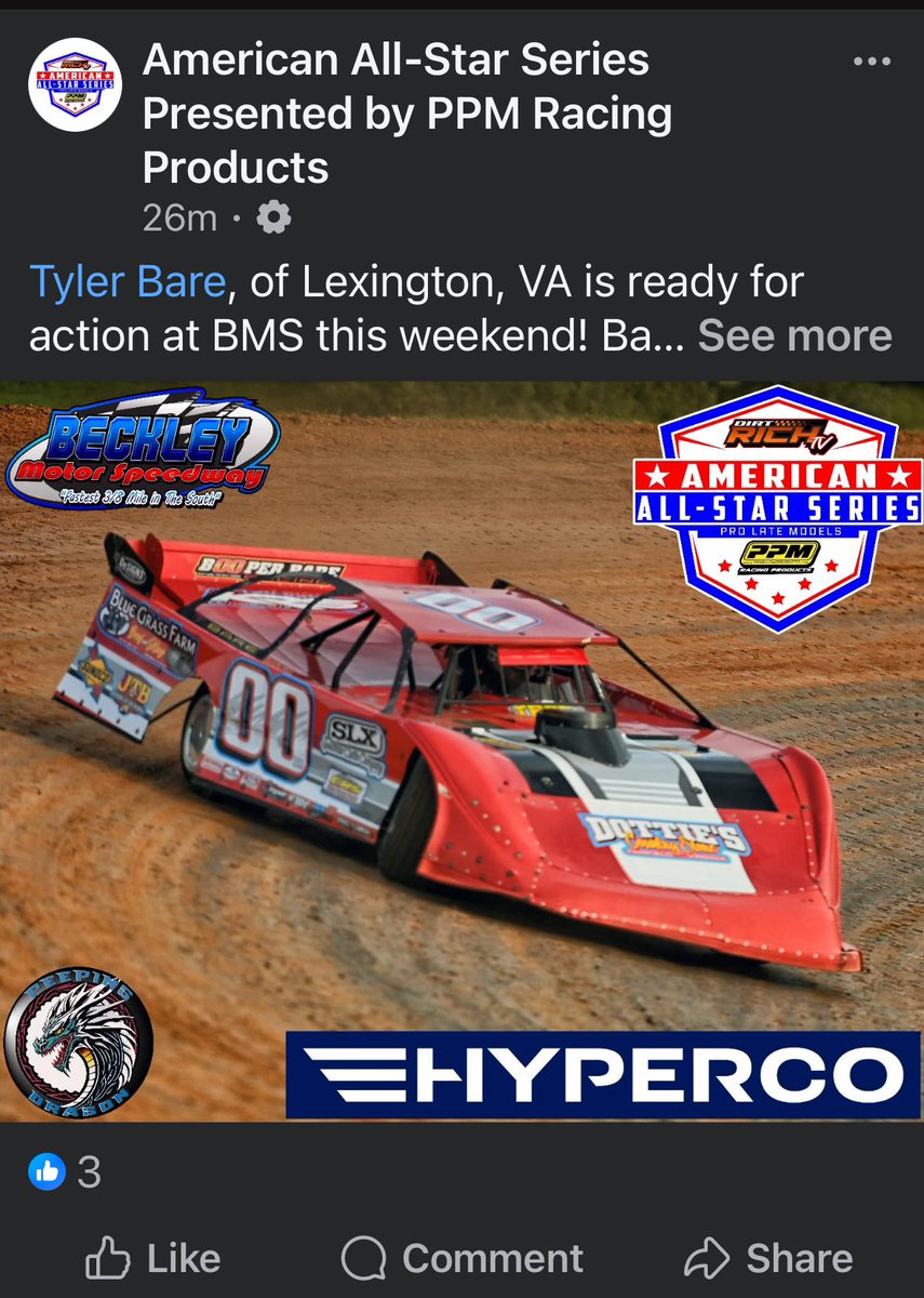 Plans are to be Beckley Motor Speedway this weekend.