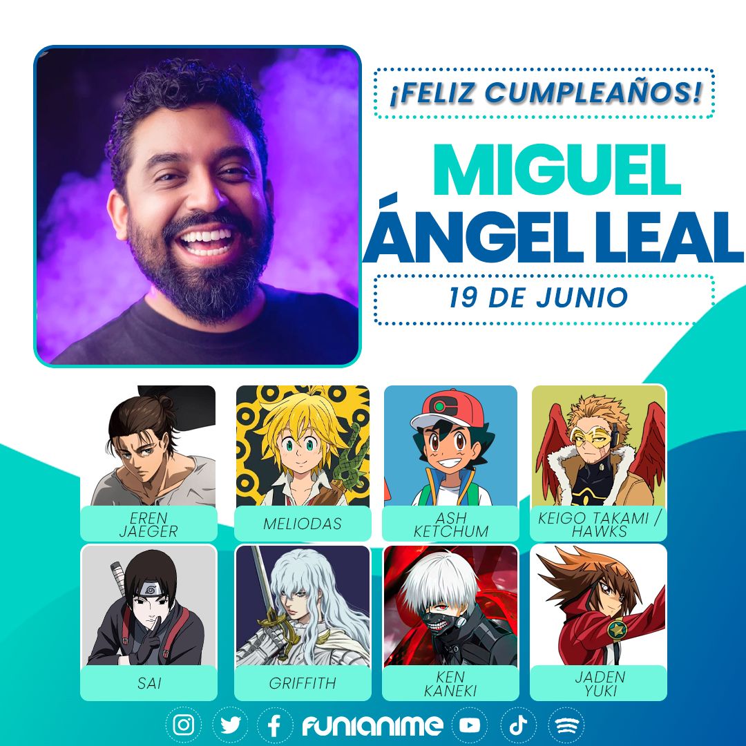 🎈🥳 El talentoso y muy querido actor de doblaje Mike Leal está de cumpleaños. ¡Muchas felicidades! 🥳🎈 <a href="/mikeleaal/">Mike Leal</a>
