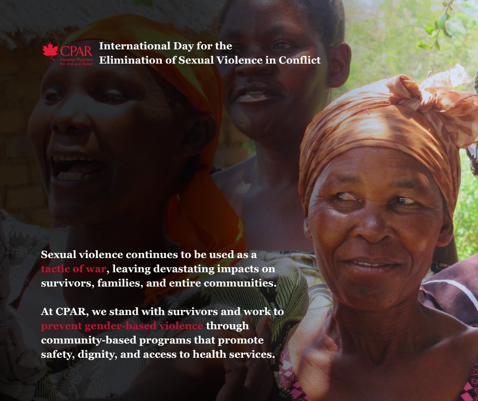 Canadian Physicians for Aid and Relief (CPAR) tweet media