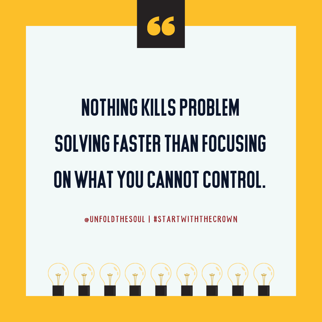 If it’s out of your control, it’s out of your strategy. Focus on what’s under your watch and move the needle where it matters. #RuthlessEquity #StartWithTheCrown