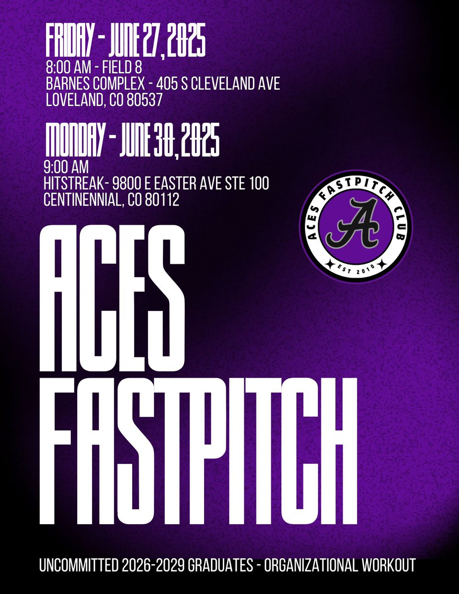Colorado is right around the corner! 👀
<a href="/STayTaylor18/">Taylor Taylor</a> <a href="/Aces_SoftballKC/">Aces Softball</a>