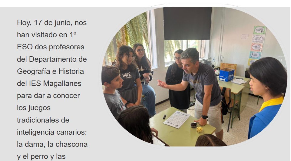 TALLER DE JUEGOS CANARIOS DE INTELIGENCIA EN EL IES SAN BENITO👇
www3.gobiernodecanarias.org/medusa/ecoblog…