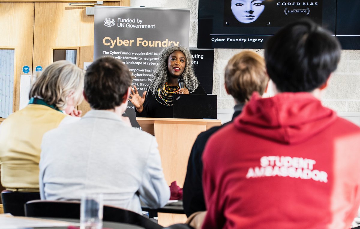 Dr Anne-Marie Imafidon is the co-founder of Stemettes and a recognised thought-leader in the tech space.

Delivering the keynote at the Cyber Foundry Celebration Event, Anne-Marie explored how to keep the human in an ever-increasingly automated world.

#eventprofsuk #stemspeakers