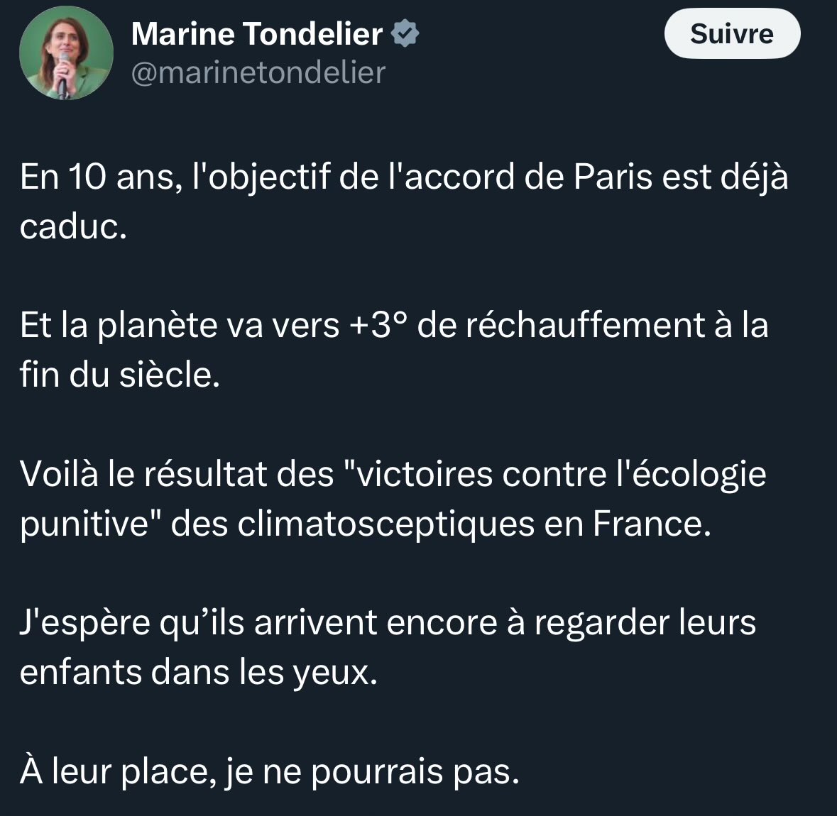 Comment arriver encore à regarder ses enfants dans les yeux ?

Simple. Il suffit de leur offrir un abonnement aux Électrons libres. 

Pour qu’ils prennent conscience des vrais enjeux, de la réalité des faits et des ordres de grandeur. 

Pour qu’ils prennent conscience du