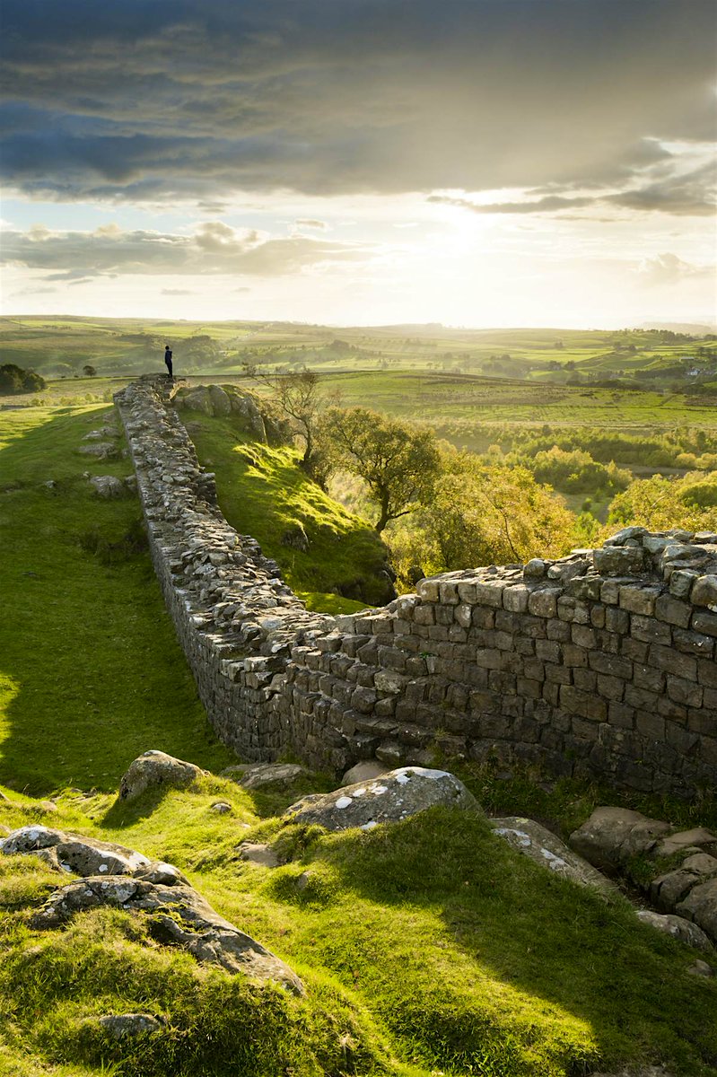 Glancing at the wonderment of it all. Hadrian's Wall. England. NMP.