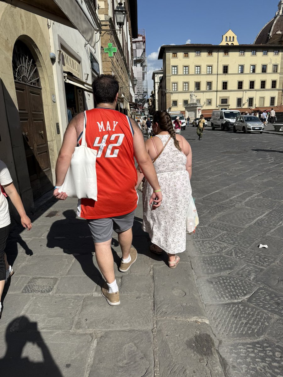 Spotted: a signed Sean May Bobcats jersey in Florence