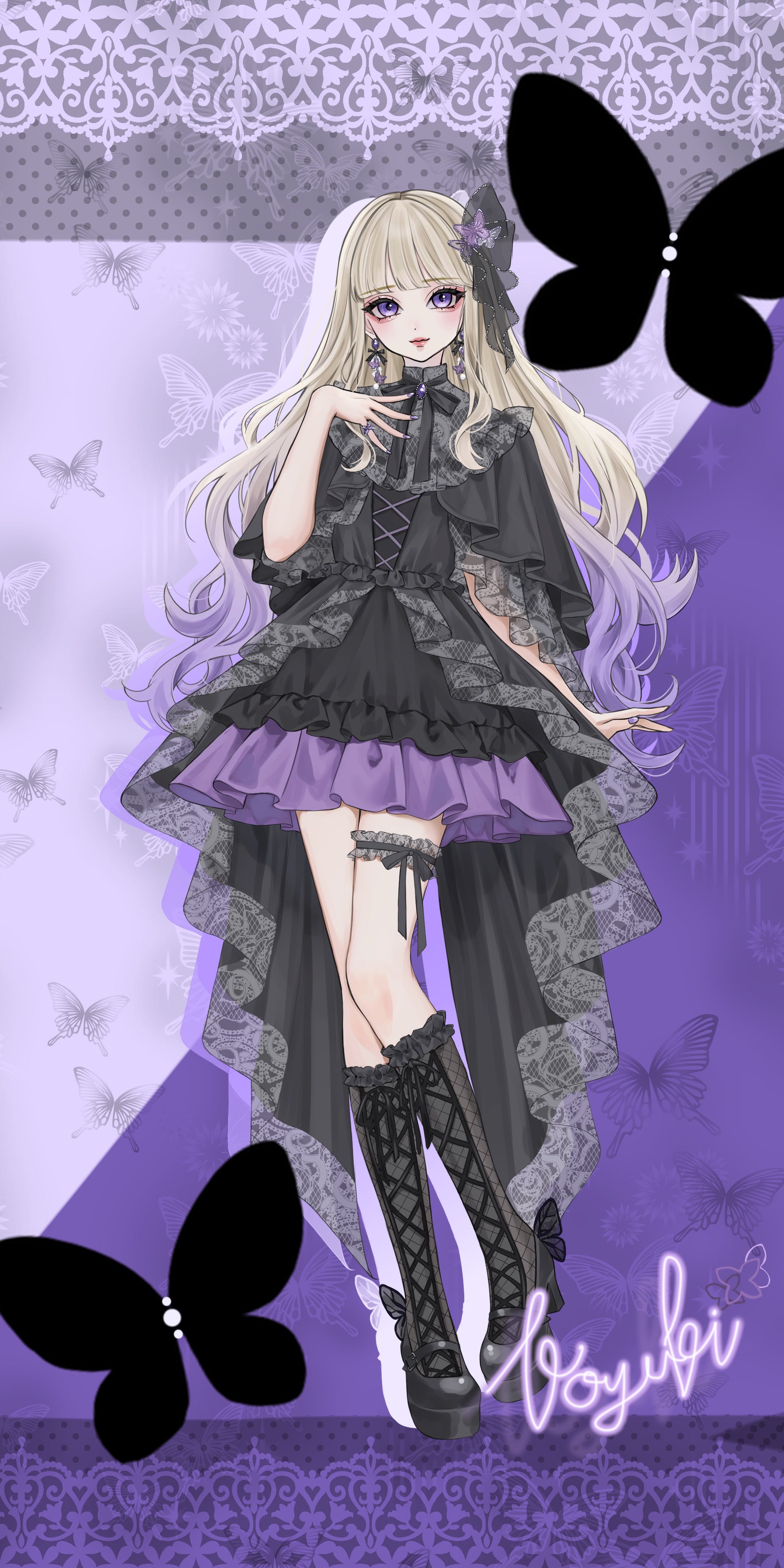 ラウンド  鐘幸  X: on 小雪❄️🦋🥀立ち絵チャレンジ達成 アクセサリー