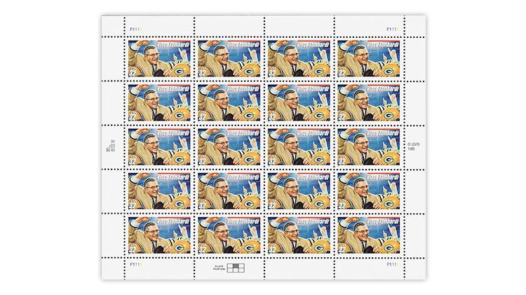 Tagging-omitted error discovered on U.S. 1997 32¢ Vince Lombardi stamp. linns.com/news/us-stamps… #LinnsStampNews