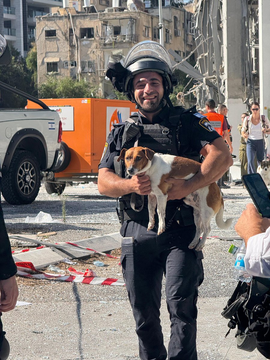 "Don't believe him that I was affected by Iranian missiles, focus on childrenof #Gaza " said they dog!