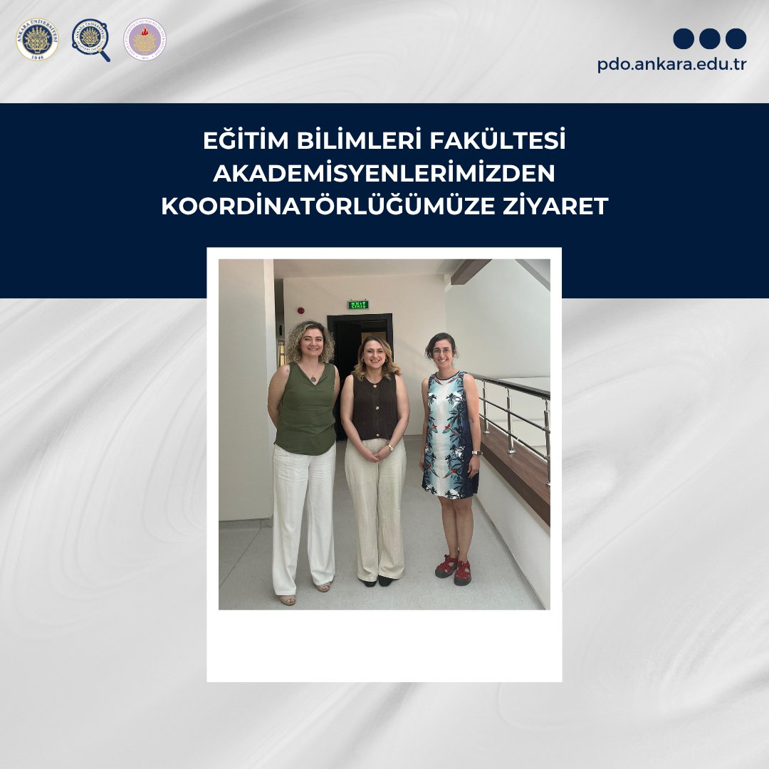 Eğitim Bilimleri Fakültesi Dekan Yardımcımız Dr. Öğr. Üyesi Burcu Kılıç Tülü ve Dr. Öğr. Üyesi Öykü Mançe Çalışır ile proje süreçlerini değerlendirdiğimiz bir toplantı gerçekleştirdik.

Ziyaretleri için akademisyenlerimize teşekkür ederiz.

#AraştırmadaEnİyisiAnkaraÜniversitesi