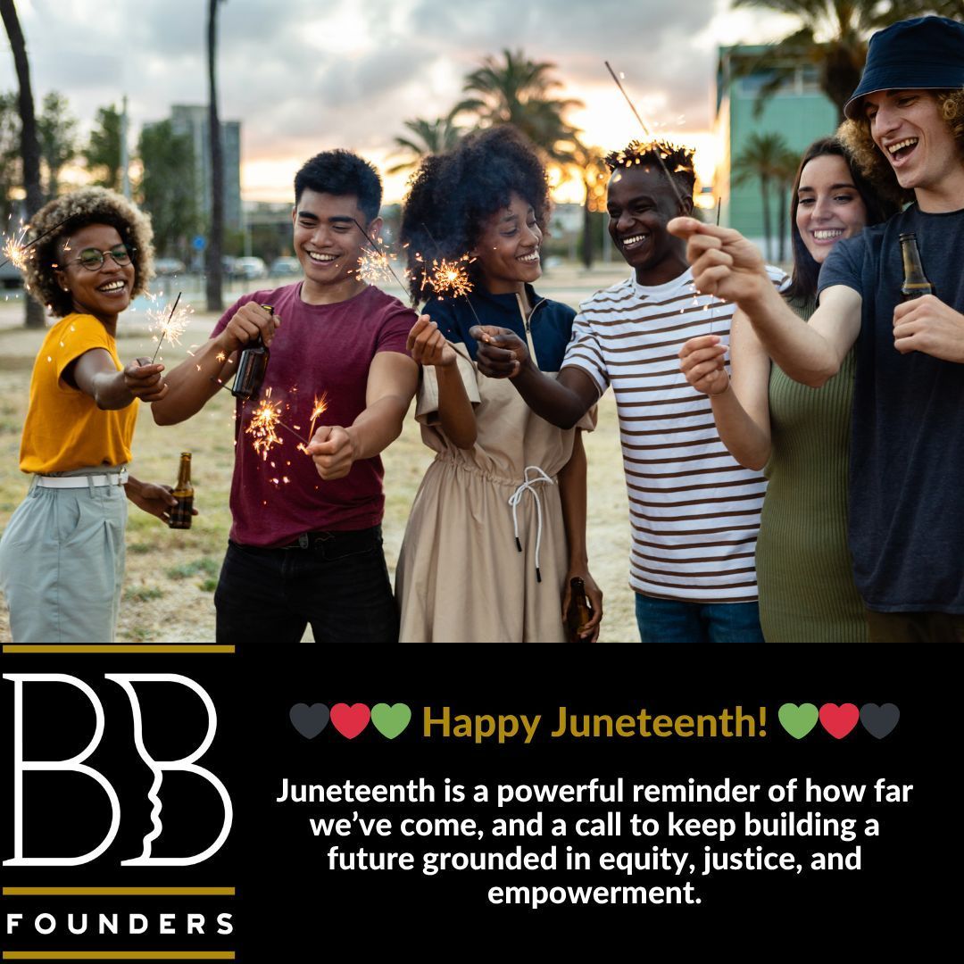 🖤❤️💚 Happy Juneteenth! 💚❤️🖤
Today we celebrate Freedom. Unity. Community. Opportunity.

Let’s honor the past, uplift each other in the present, and create lasting change for generations to come.

Read More @ blackandbrownfounders.com/blog
