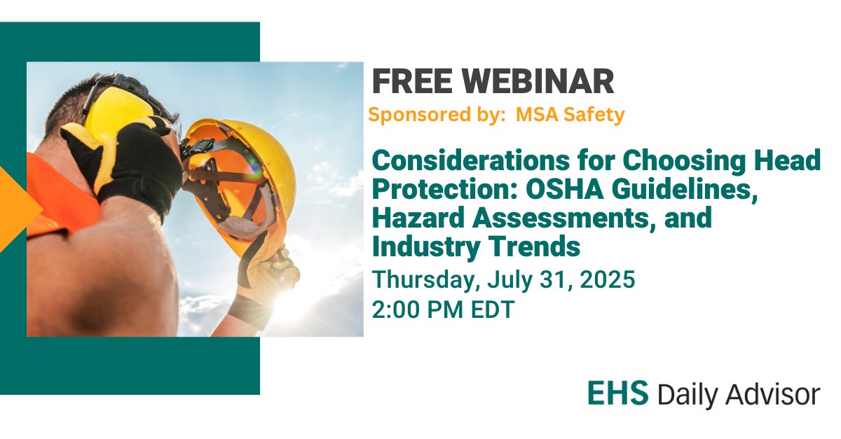 Type I vs. Type II head protection has been a trending topic lately across industries, given recent #OSHA recommendations and new product innovations. Join <a href="/MSAsafety/">MSA</a>'s experts for an overview of the factors to consider when choosing head protection: bit.ly/3SWmDpZ #EHS