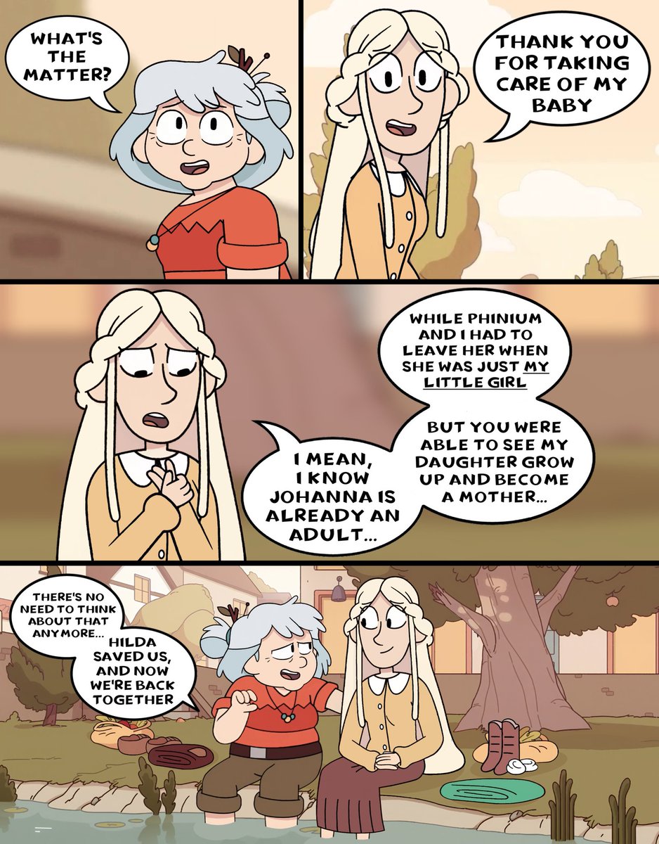 HJPLA_255's tweet image. LYDIA THANKS ASTRID FOR TAKING CARE OF JOHANNA

(They have a Conversation Similar to the one Astrid had with Johanna in that same place, only now with the Roles Reversed) 🔄

To be Continued...

#SaveJohannaParents #Lydia #Astrid #HildaTheSeries #Hilda #Netflix