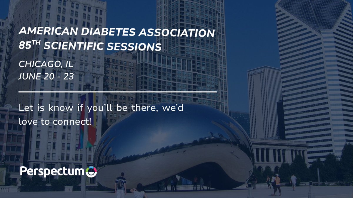 June 20 – 23, 2025, the 85th ADA Scientific Sessions land at Chicago’s McCormick Place, and the Perspectum team will be there in force.

At Perspectum, we know liver health is central to metabolic disease management. That’s why we’re joining the diabetes community to showcase how