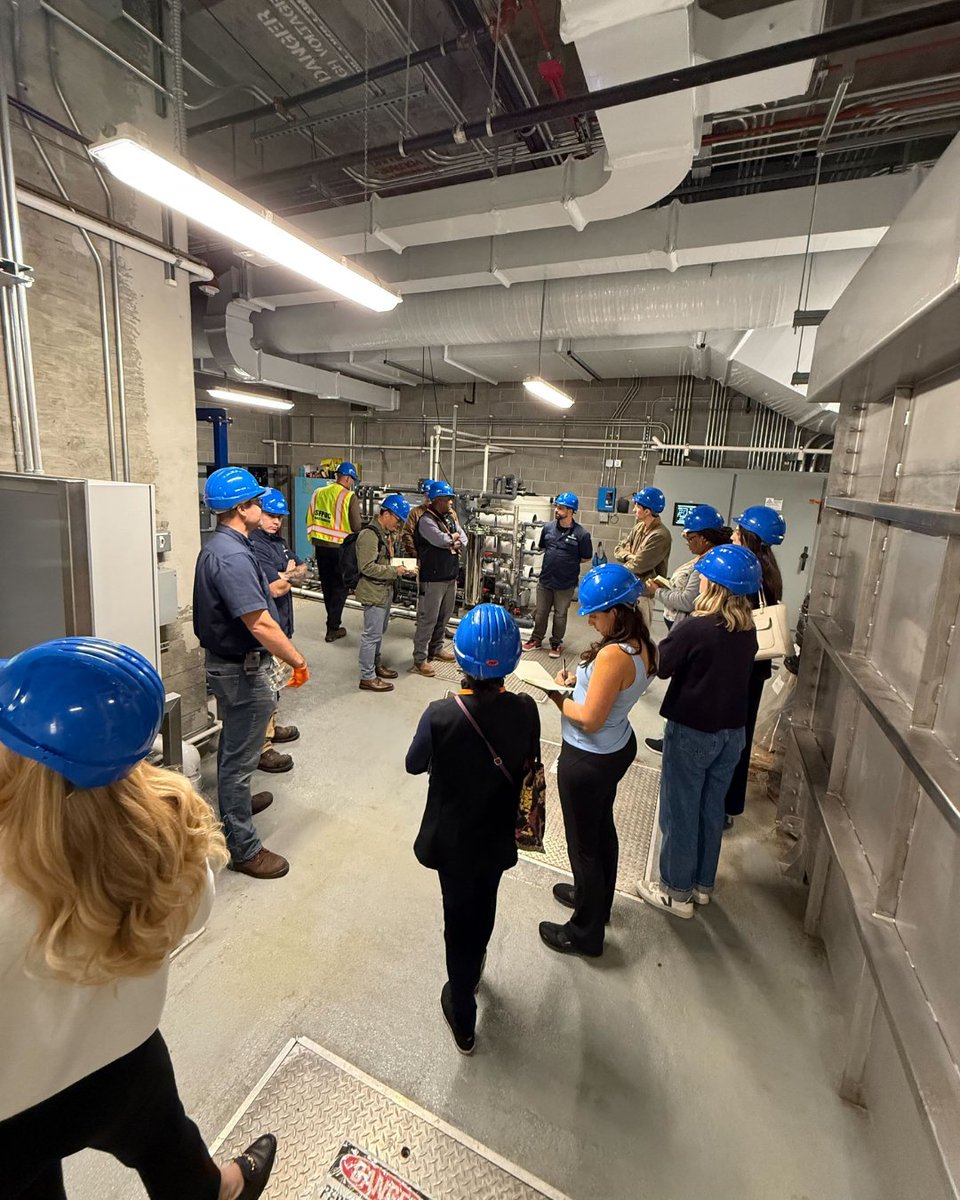 We were honored to host an inspiring group of water reuse enthusiasts from Trussell Technologies, <a href="/KennedyJenks/">Kennedy Jenks</a>, and <a href="/MySFPUC/">SF Water Power Sewer</a> at our water reuse operation in @Salesforce Tower! 🚽 

It was a privilege to connect with peers who are just as passionate about advancing treatment