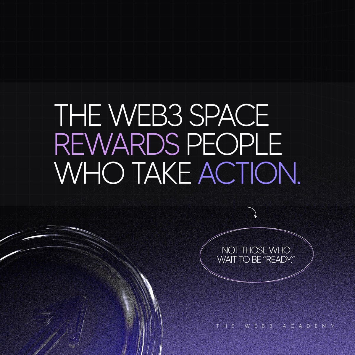 Web3 rewards people who take action
not the ones waiting to feel “ready.”

Here’s the truth no one says loud enough:
🚫 You don’t need to be an expert.
🚫 You don’t need permission.
🚫 You don’t need 1,000 followers.

You just need to start showing up.

💡 Learn out loud.
💡 Make