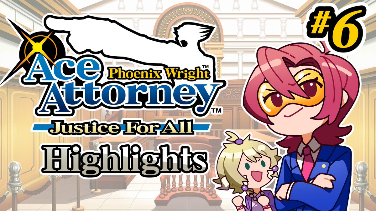 [ Phoenix Wright Justice for All Highlights Ep 6 ] Uploaded to YT! 

The final case! And when baby Pearlie (VA <a href="/redbeersake/">Mints♭♭🌱 📌HNDR PLUSH PO📌</a> )  says her first F word! 

Link to the video in the replies ⬇️⬇️⬇️