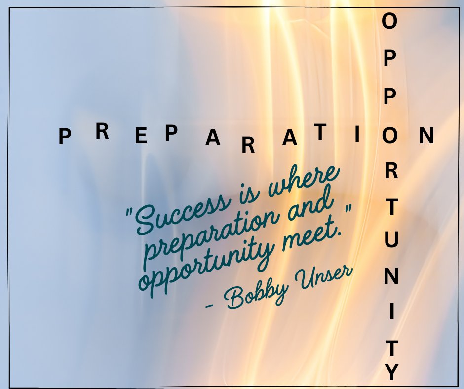 UniSolutionsWP's tweet image. "Success is where preparation and opportunity meet." - Bobby Unser #MeasureSuccess #Success #QOTD