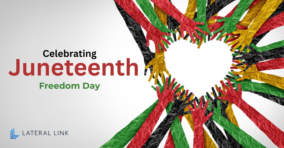 Today we honor #Juneteenth, a day of resilience, reflection, and hard-won freedom.

It’s a reminder of how far we’ve come and how far we still have to go.

#FreedomDay #Equity #Justice #LateralLink