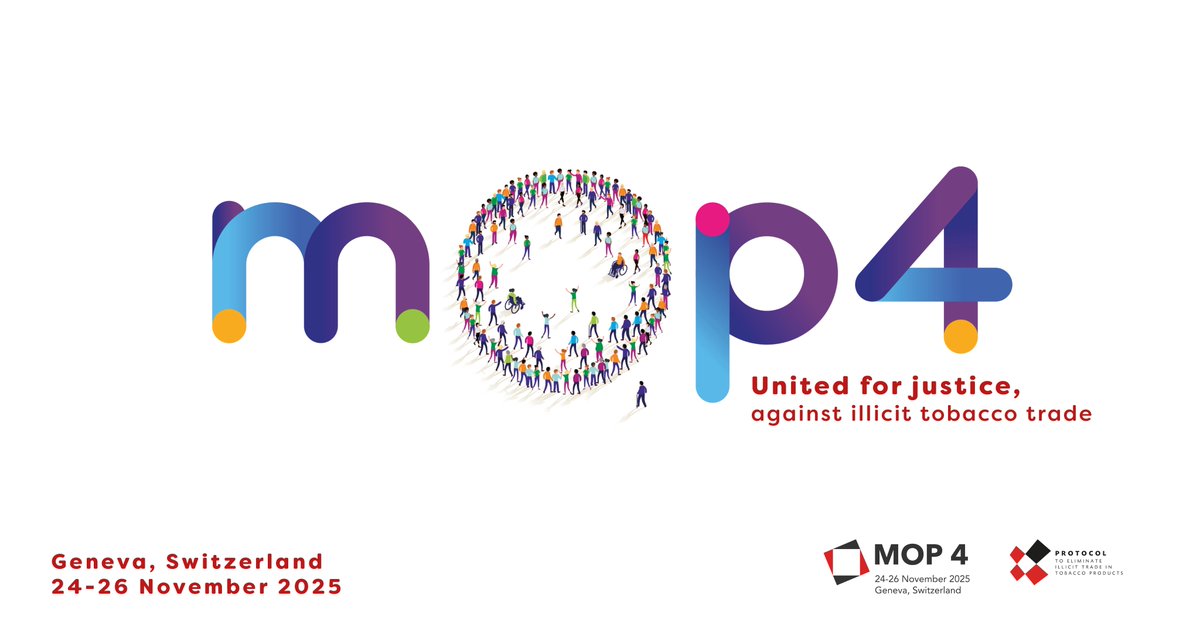 🚨Registration is NOW OPEN for #FCTCCOP11 and #MOP4! 🌍

Learn more here:

COP11  fctc.who.int/convention/con…
MOP4 fctc.who.int/protocol/meeti…