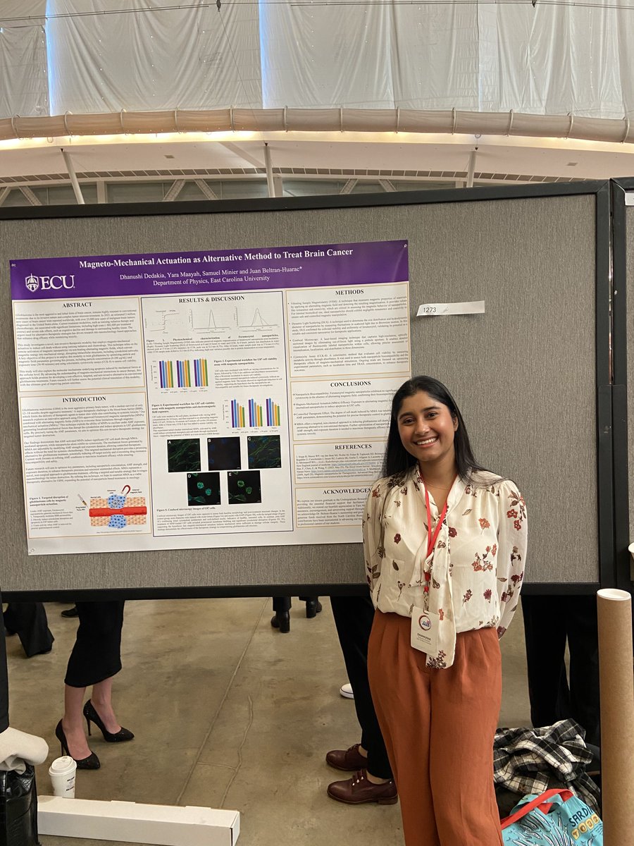 A high-impact experience we encourage all students to participate in is traveling to a conference in their field.

This spring, Dhanushi Dedakia traveled to Pittsburgh for the National Conference on Undergraduate Research to present her research.