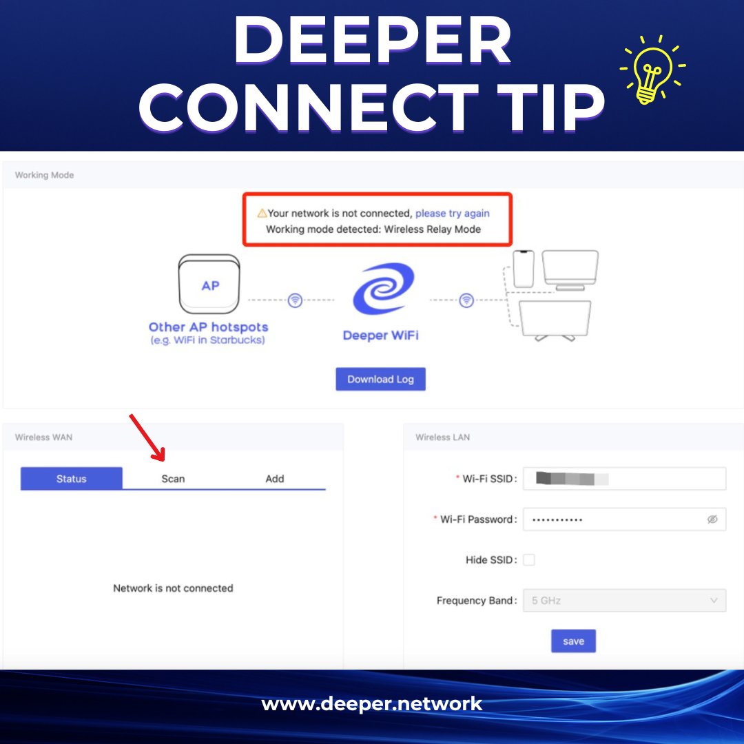 🤔 Experiencing the "Your network is not connected" message after plugging in your device? Click "Scan" under Setting in AtomOS and search for your local network to connect. 💡

For further inquiries, please visit support.deeper.network.

#cybersecurity #vpn #decentralized