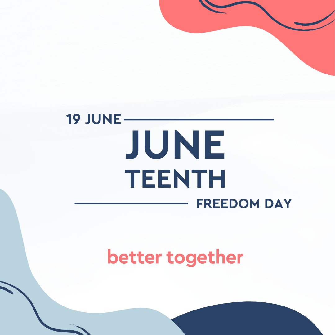 This Juneteenth, let's come together to commemorate the emancipation of enslaved individuals and reflect on our ongoing journey towards justice and equality. We are dedicated to promoting inclusion and ensuring everyone has access to the resources they need to thrive.#Juneteenth