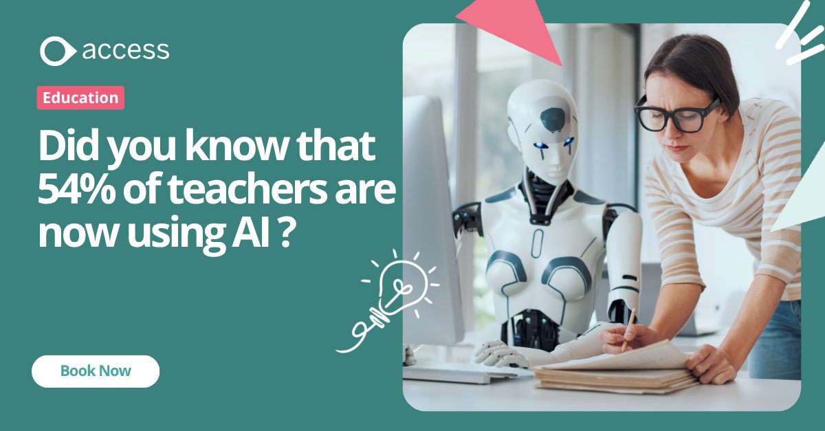 Did you know that 54% of teachers are now using #AI in their work? 

Learn more, click to book your tickets to the Teacher Tapp Boardroom Briefing 👉 ow.ly/bVSl50WcaR3

#EducationTrends #EdTech