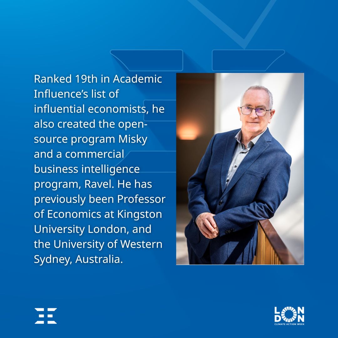 MEERsrm's tweet image. MEER's last guest speaker for the “Sustainable Cooling Strategies for an Overheating World” is the renowned economist @ProfSteveKeen.
Register for our event to avoid missing this opportunity!
🔗 bit.ly/45ZLLUm
Steve Keen's Website: stevekeen.com