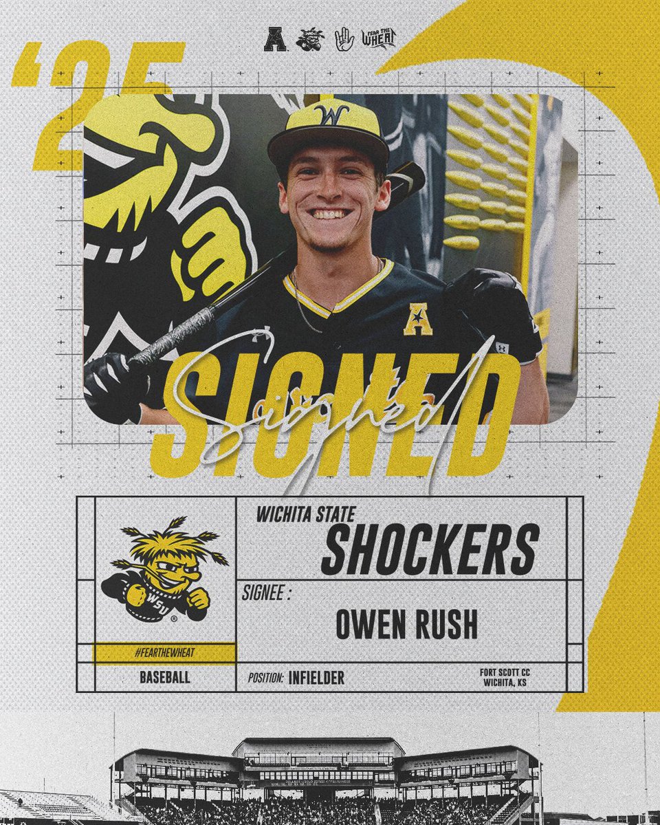 316 made 💪

A Wichita native and Gold Glove shortstop at Fort Scott CC, Owen Rush is officially signed!

#FearTheWheat 🌾