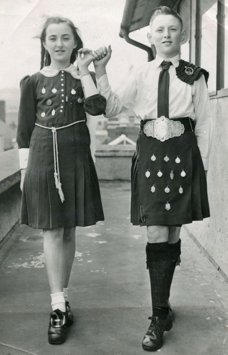 ITMADublin's tweet image. The History of An Coimisiún Le Rincí Gaelacha, a new blog post on clrg.ie, features a selection of images from the John Cullinane Archival Collection at ITMA. Read the blog and view all the images at: clrg.ie/history-of-clr…
Photo: Ciss & John Cullinane, 1952
