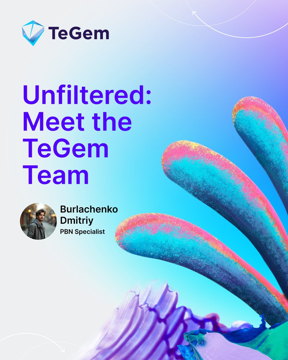 Tegemapp's tweet image. 🎙️ Meet Dmitriy – PBN Specialist at TeGem
Joined 2 months ago after a friend said, “You should try this.” He did. It stuck.

💬 Why TeGem?
🧠 Growth
🤝 Real projects
🚀 Smart team
💡 Favorite thing?
A powerful platform that just works.

 #MeetTheTeam #TelegramMarketing #SMMTools
