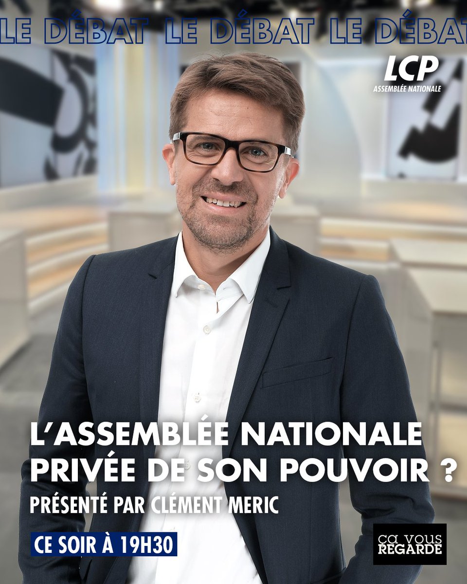 LCP (@lcp) on Twitter photo Ce soir dans #CVR présenté par <a href="/clementmeric/">Clement Meric</a>
🏛️L’Assemblée nationale privée de son pouvoir ? avec les députés
🔹<a href="/HHuwart/">Harold Huwart</a>, LIOT
🔹<a href="/RSCactu/">Raphaël Schellenberger</a>, non-inscrit
🔹<a href="/STaillePolian/">Sophie Taillé-Polian</a>, Ecologiste et social
🔹et notre journaliste <a href="/MGelsa/">Elsa Mondin-Gava</a> Ce soir dans #CVR présenté par <a href="/clementmeric/">Clement Meric</a>
🏛️L’Assemblée nationale privée de son pouvoir ? avec les députés
🔹<a href="/HHuwart/">Harold Huwart</a>, LIOT
🔹<a href="/RSCactu/">Raphaël Schellenberger</a>, non-inscrit
🔹<a href="/STaillePolian/">Sophie Taillé-Polian</a>, Ecologiste et social
🔹et notre journaliste <a href="/MGelsa/">Elsa Mondin-Gava</a>
