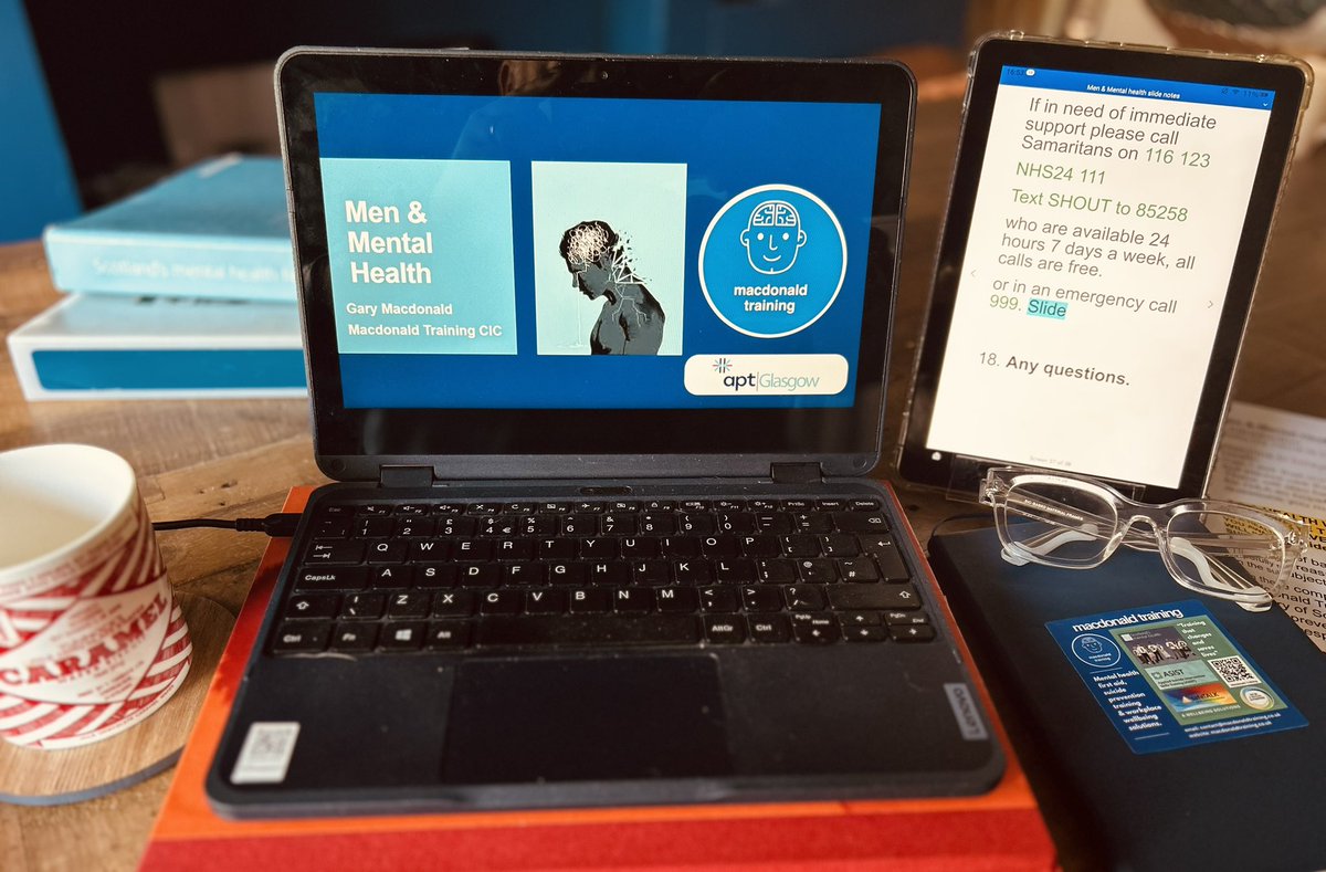 mtmhsp's tweet photo. I was delighted to deliver my first online training session today - Men and Mental Health – the stigma challenge - on behalf of the Scottish Union of Supported Employment (SUSe) &amp; APT Glasgow.

I am looking forward to a series of online learning. 
https://t.co/lSC9dry10L https://t.co/QBuudye7Zc