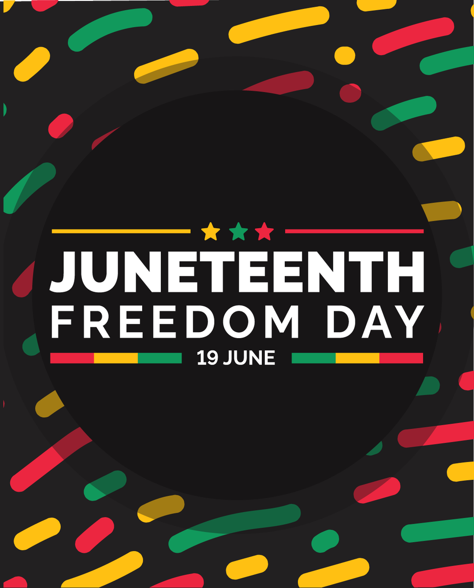 Happy Juneteenth! 💜 Today, we honor freedom, resilience, and unity. Let’s celebrate our past as we shine together toward a brighter future! 🌟✨ #Juneteenth