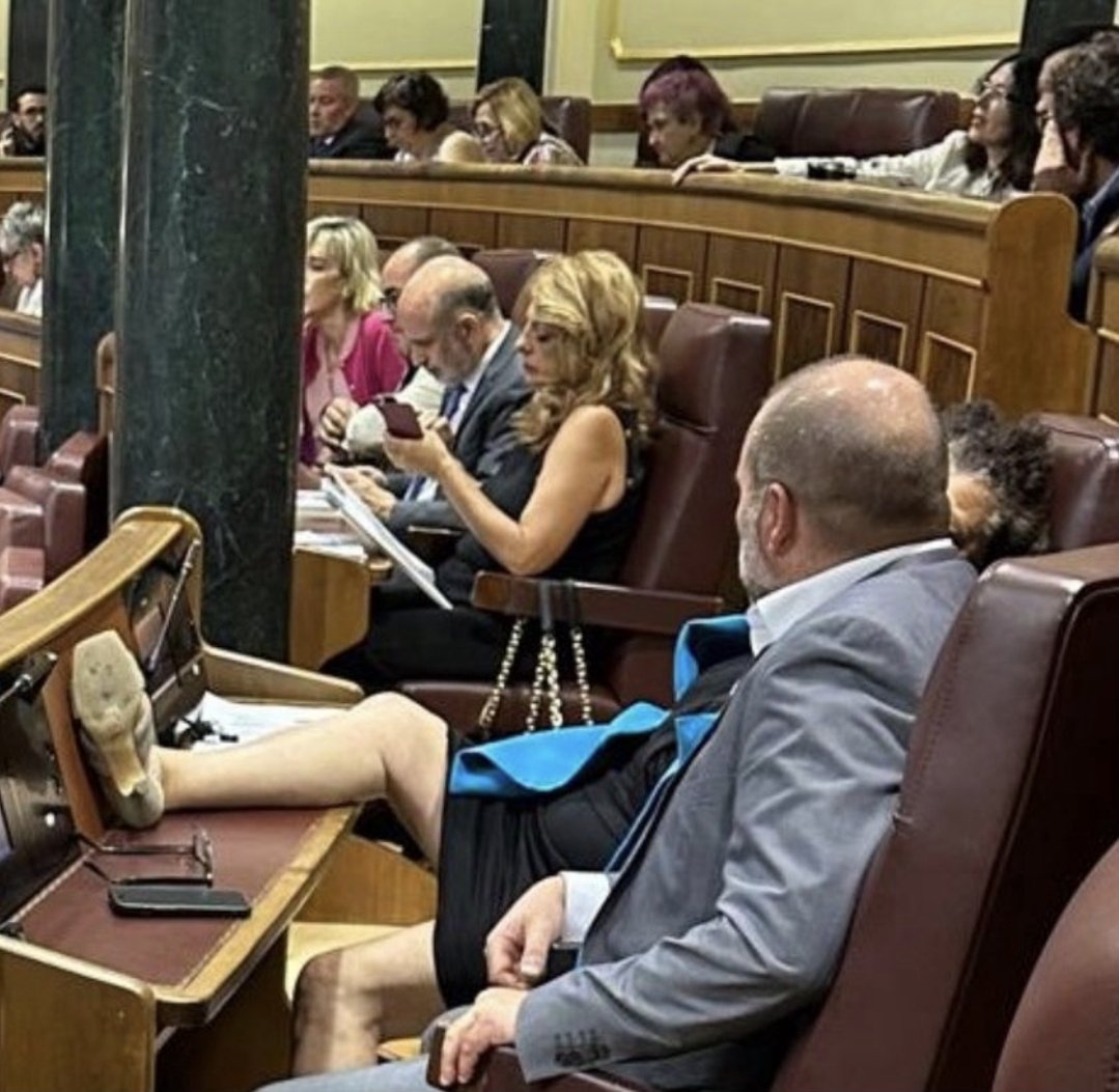 El espatarramiento de Pilar Valluguera (ERC) en su escaño del Congreso de los Diputados, sede de la soberanía nacional, es representativo del momento político que atravesamos.