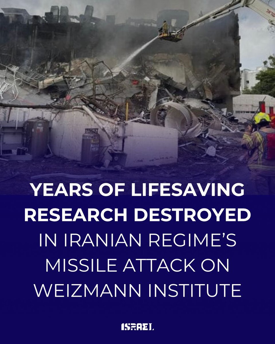 IsraelinAlbania's tweet image. Më 15 qershor, një raketë iraniane goditi Institutin Weizmann - një nga qendrat kryesore kërkimore të Izraelit - duke shkatërruar laboratorë, pajisje kritike dhe punën e viteve të tëra kërkimesh shpëtimtare.
Kjo nuk ishte vetëm një goditje për Izraelin - ishte një goditje për të…